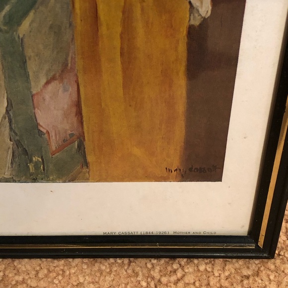 1897 Vtg Mary Cassatt “Mother and Child” Lithograph Baltimore Museum Of Fine Art - Picture 2 of 12